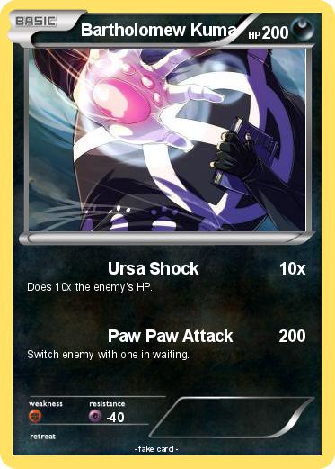 Pokemon Bartholomew Kuma