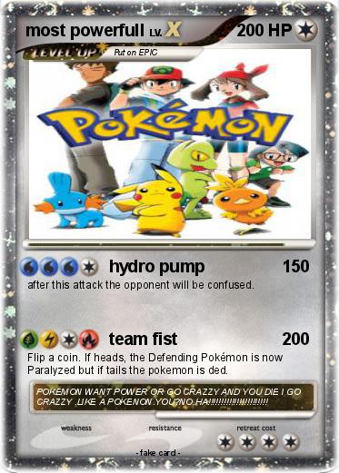 Pokemon most powerfull