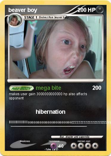 Pokemon beaver boy