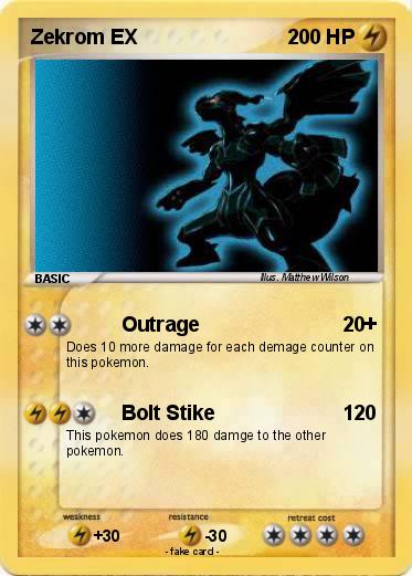 Pokemon Zekrom EX