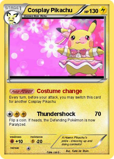 Pokemon Cosplay Pikachu