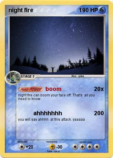 Pokemon night fire