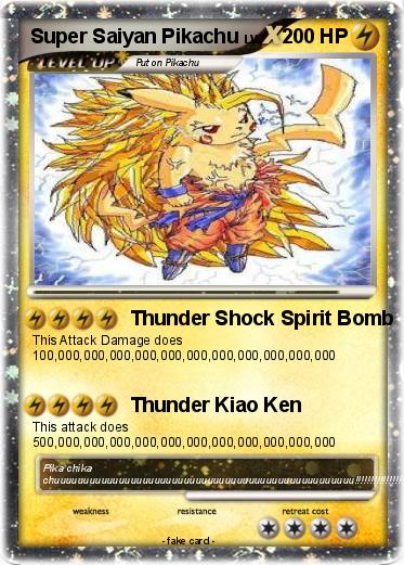 Pokemon Super Saiyan Pikachu