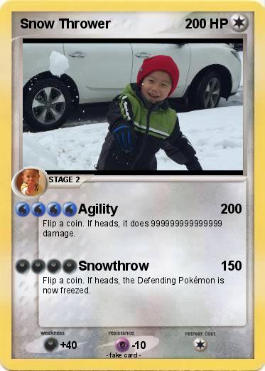 Pokemon Snow Thrower