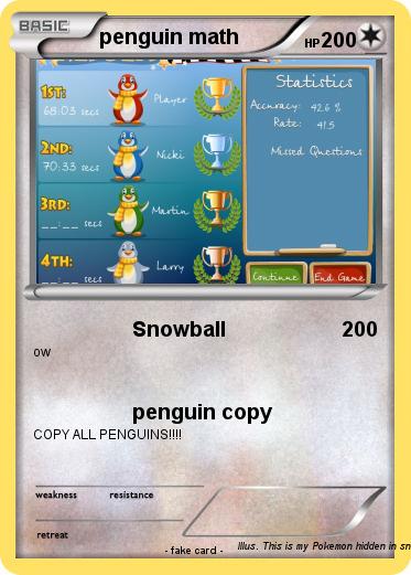 Pokemon penguin math