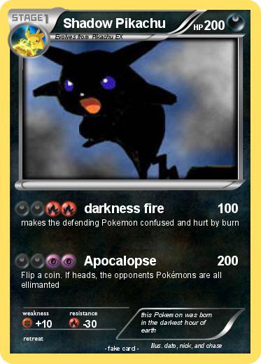 Pokemon Shadow Pikachu
