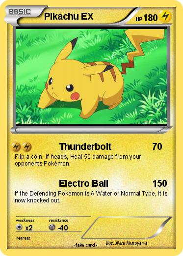 Pokemon Pikachu EX