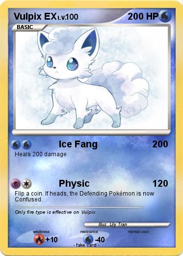 Pokemon Vulpix EX