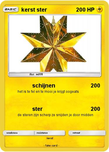 Pokemon kerst ster