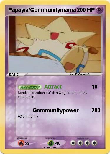 Pokemon Papayia/Gommunitymama