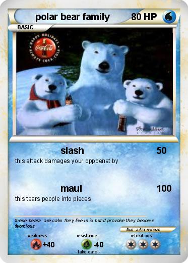 Pokemon polar bear family