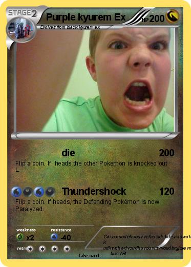 Pokemon Purple kyurem Ex