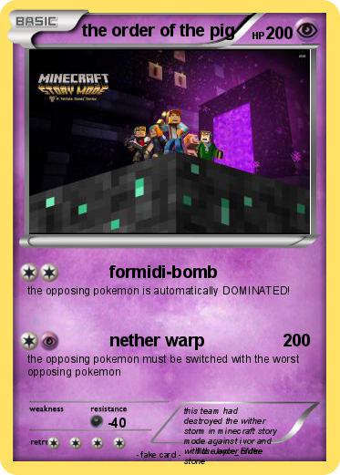 Pokemon the order of the pig