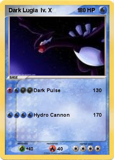 Pokemon Dark Lugia  lv. X                1     