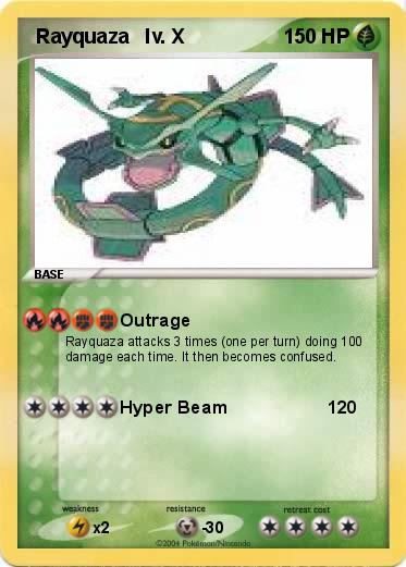 Pokemon  Rayquaza   lv. X
