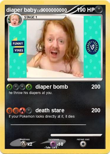 Pokemon diaper baby