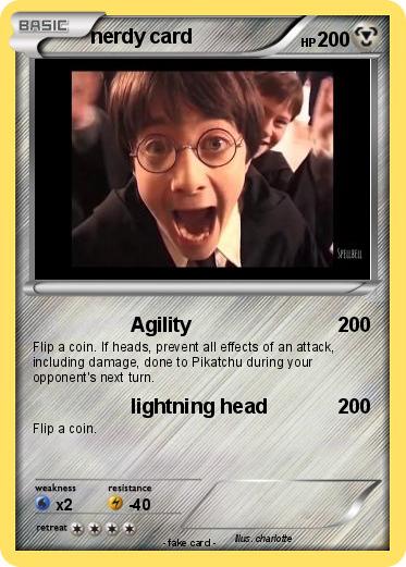 Pokemon nerdy card