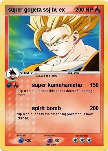 Pokemon super gogeta ssj lv. ex