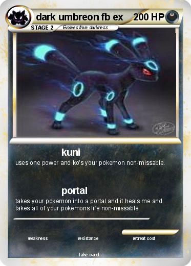 Pokemon dark umbreon fb ex