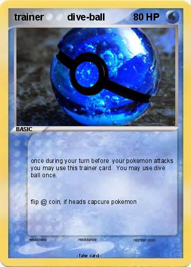 Pokemon trainer         dive-ball