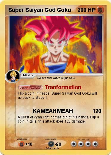 Pokemon Super Saiyan God Goku