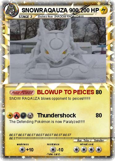 Pokemon SNOWRAQAUZA 900,