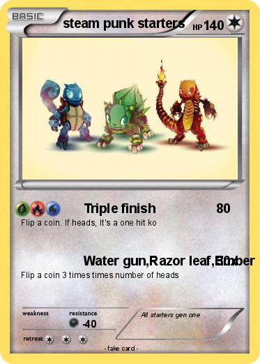 Pokemon steam punk starters