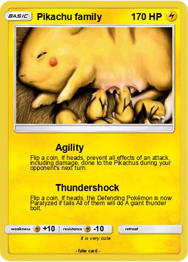 Pokemon Pikachu family
