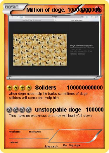 Pokemon Million of doge. 10000000000