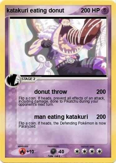 Pokemon katakuri eating donut