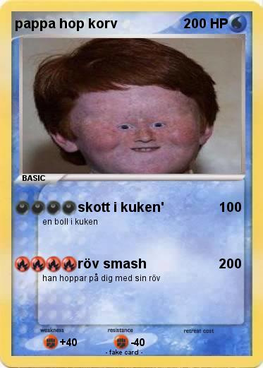 Pokemon pappa hop korv