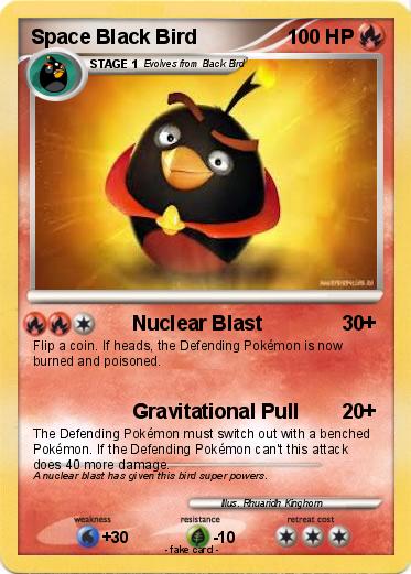 Pokemon Space Black Bird