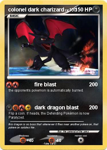Pokemon colonel dark charizard