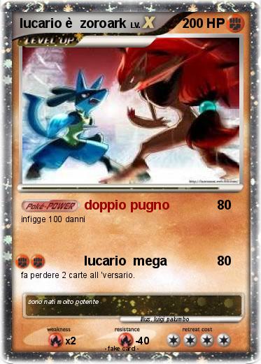 Pokemon lucario è  zoroark