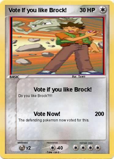 Pokemon Vote If you like Brock!