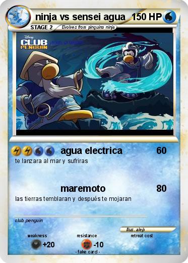 Pokemon ninja vs sensei agua