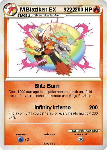 Pokemon M Blaziken EX     9222