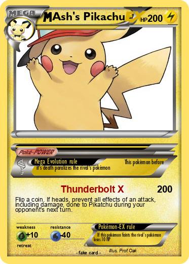 Pokemon Ash's Pikachu