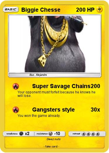 Pokemon Biggie Chesse