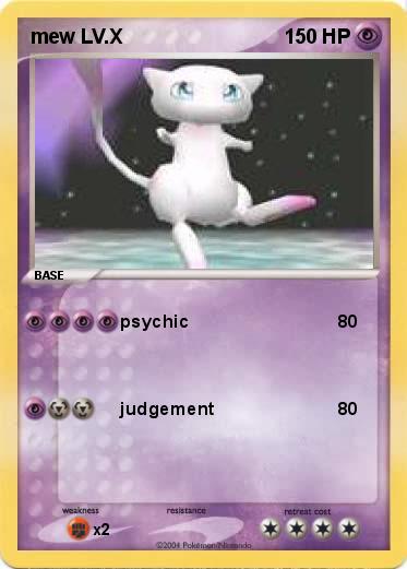 Pokemon mew LV.X
