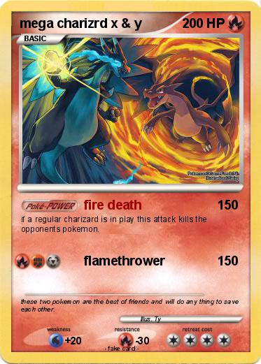 Pokemon mega charizrd x & y