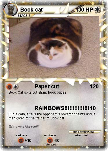 Pokemon Book cat