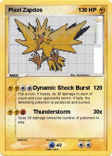 Pokemon Pixel Zapdos