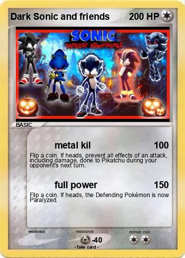 Pokemon Dark Sonic and friends