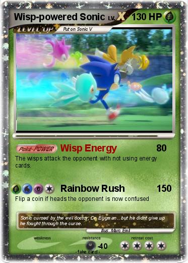 Pokemon Wisp-powered Sonic