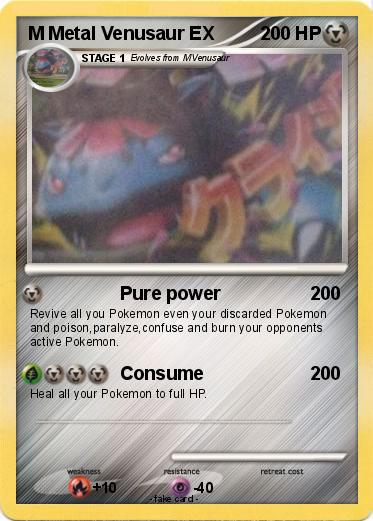 Pokemon M Metal Venusaur EX
