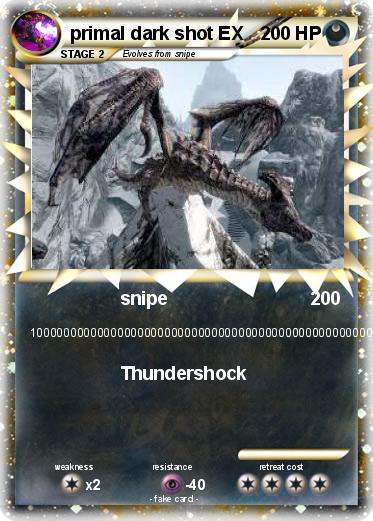 Pokemon primal dark shot EX