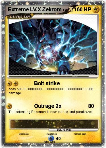 Pokemon Extreme LV.X Zekrom