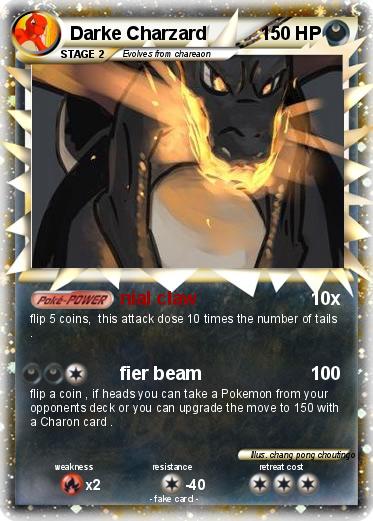 Pokemon Darke Charzard