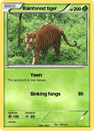 Pokemon Rainforest tiger